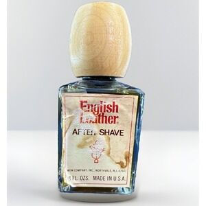 VTG New Original MEM English‎ Leather Aftershave 8 oz Large Bottle Made in USA